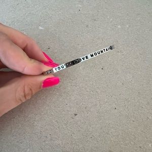 Kid, You’ll Move Mountains mantraband bangle